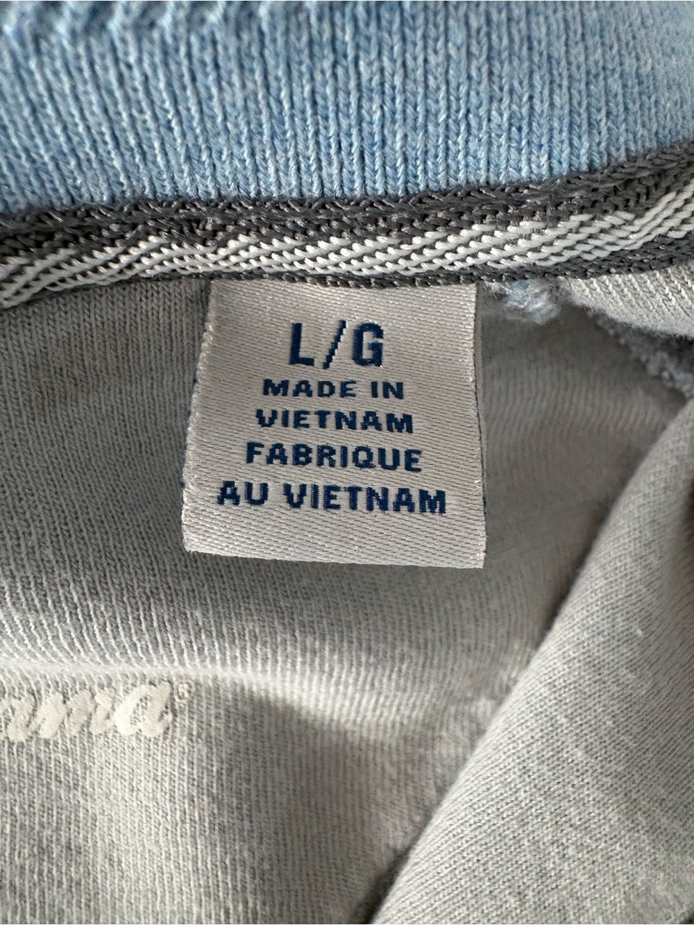 Tommy Bahama North Port 1/2 Zip Pullover Light Blue Cotton Tencel Large - Picture 5 of 13